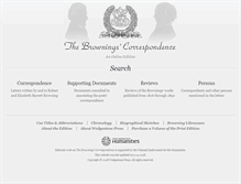 Tablet Screenshot of browningscorrespondence.com